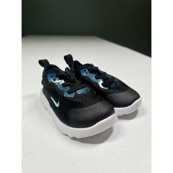 Nike Lucent Toddler Black Blue Sneaker Toddler Size 4C - Picture 1 of 6